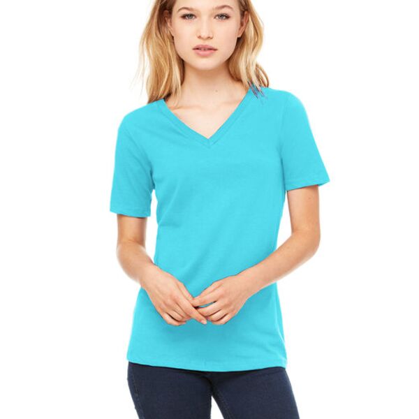 Ladies' Relaxed Jersey V-Neck T-Shirt Thumbnail