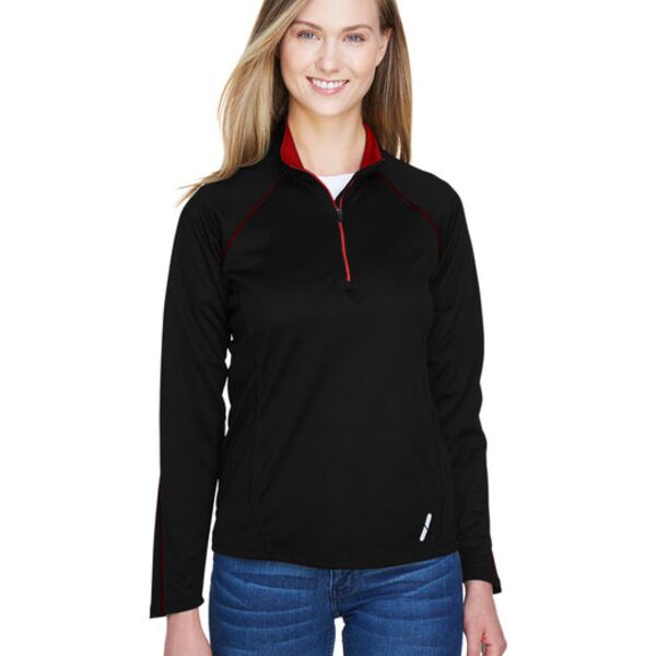 Ladies' Radar Quarter-Zip Performance Long-Sleeve Top Thumbnail