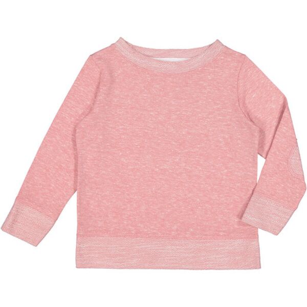 Toddler Harborside Melange French Terry Crewneck with Elbow Patches Thumbnail
