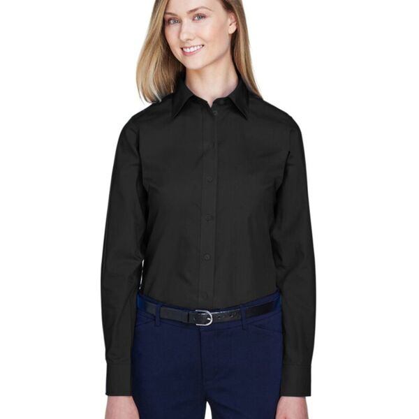 Women's Crown Collection® Broadcloth Woven Dress Shirt Thumbnail
