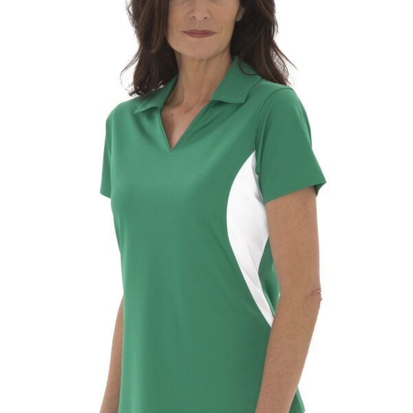 COAL HARBOUR® SNAG RESISTANT COLOUR BLOCK LADIES' POLO Thumbnail